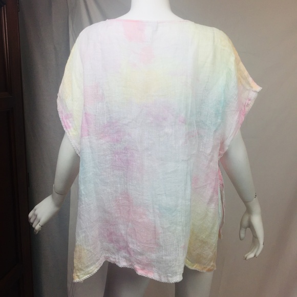 J. Jill Pure Jill XS/S Artisanal printed poncho - Picture 4 of 8